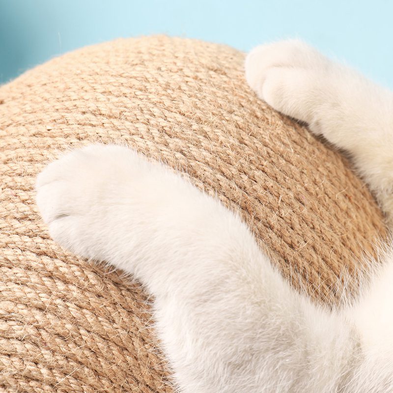 Natural Coconut Rope Cat Scratching Ball Toy