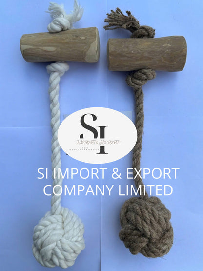 Coffee Wood Rope Chain