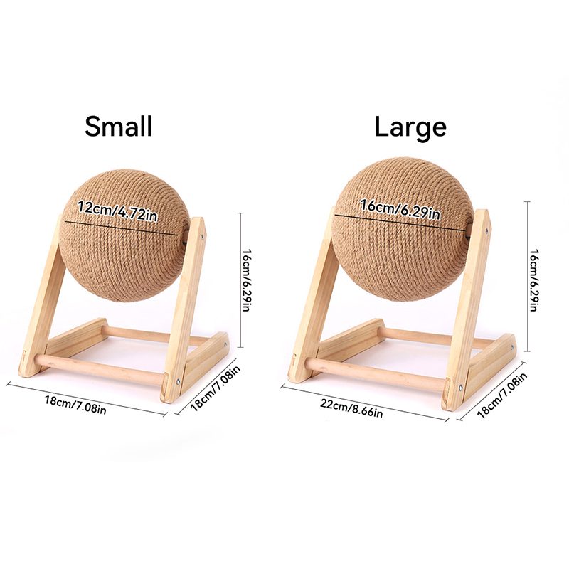 Natural Coconut Rope Cat Scratching Ball Toy