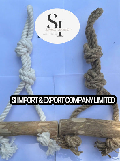 Coffee Wood Rope Chain