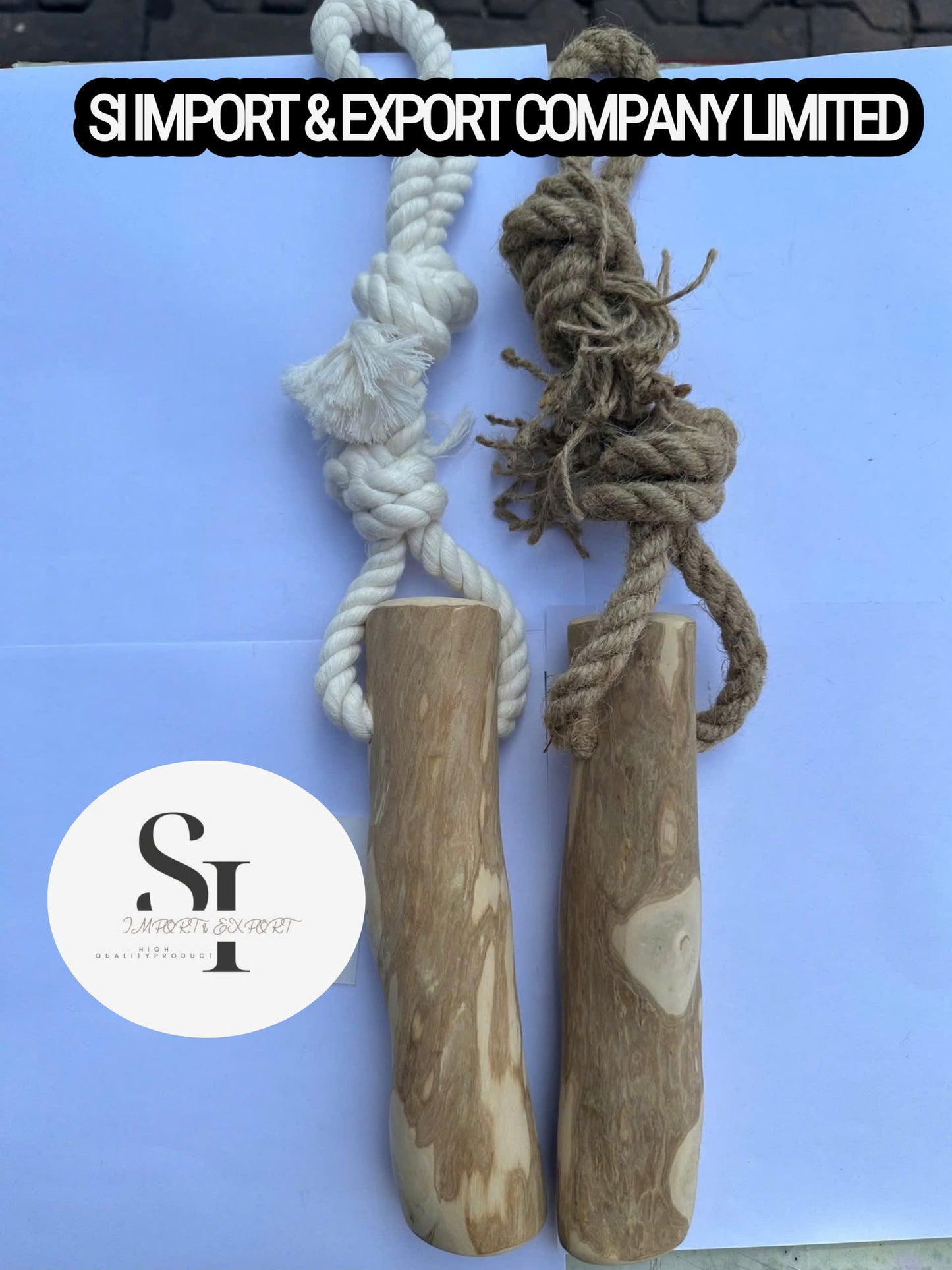Coffee Wood Rope Chain