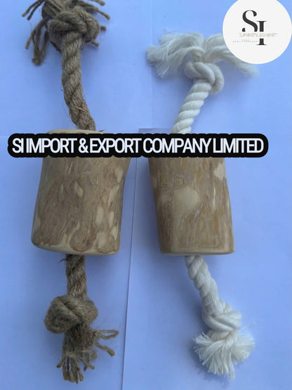 Coffee Wood Rope Chain